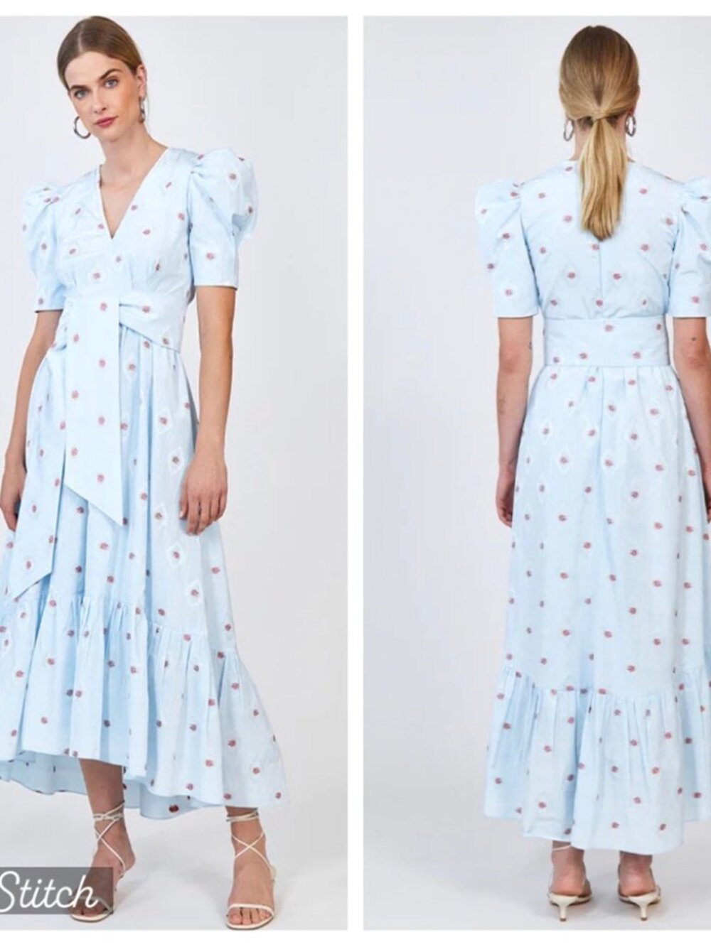 Hunter Bell Rebekah dress blue blossom sz 4 NWT
